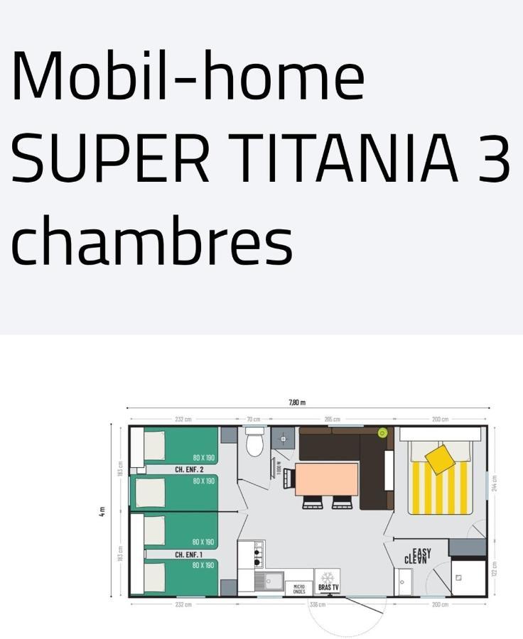 Mobil Home Happiness33 Dans Camping 5 Etoiles Acces Direct Plage Vendays Montalivet المظهر الخارجي الصورة